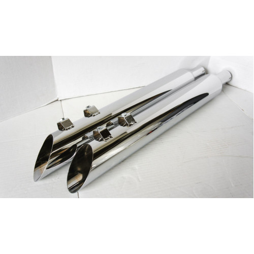 PartzBiz HD: 4413942-Jones Exhaust Full Boar Slash Up Slip-On Muffler 2.5" Baffle Harley FLH 95-16 | JAC3123MCRV250 PartzBiz HD: 4413942-Jones Exhaust Full Boar Slash Up Slip-On Muffler 2.5" Baffle Harley FLH 95-16 | JAC3123MCRV250