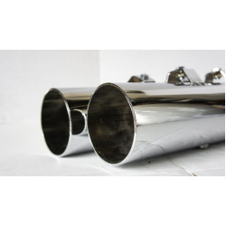 PartzBiz HD JFB-JPT31230MC - Jones Exhaust Full Boar Straight Cut Slip-On Muffler No Baffle Harley FLH 95-16 | JPT31230MC PartzBiz HD JFB-JPT31230MC - Jones Exhaust Full Boar Straight Cut Slip-On Muffler No Baffle Harley FLH 95-16 | JPT31230MC