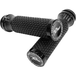 PartzBiz HD WP563-03011 - Kens Factory KFG-02 ปลอกแฮนด์ Next Level Type 2 สีดำ Harley TBW Touring & Softail