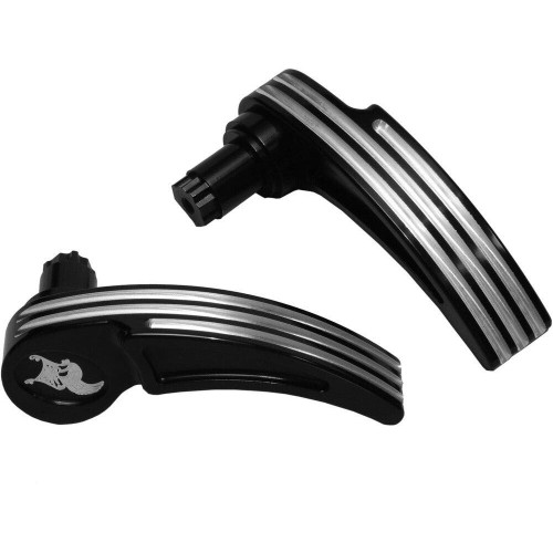 PartzBiz HD: 4413866-Kens Factory KFL-02 Black Cut Next Level Saddlebag Levers Harley Touring 14-Up PartzBiz HD: 4413866-Kens Factory KFL-02 Black Cut Next Level Saddlebag Levers Harley Touring 14-Up