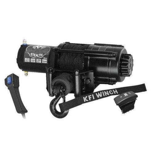 PartzBiz HD: 4413845-KFI SE45-R2 สีดำ 4500lbs มาตรฐาน Stealth Series อลูมิเนียม Winch w/Dash Switch UTV Off-Road Jeep ATV 574638 PartzBiz HD: 4413845-KFI SE45-R2 สีดำ 4500lbs มาตรฐาน Stealth Series อลูมิเนียม Winch w/Dash Switch UTV Off-Road Jeep ATV 574638