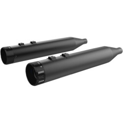 PartzBiz HD DS18011285 - Khrome Werks Chrome Slash Cut Tips 4.5” HP Plus Slip Mufflers Harley M8 FLH 2017 | ท่อไอเสีย 202695