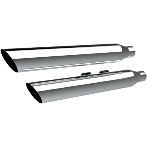 PartzBiz HD: 4413801-Khrome Werks 3 ” HP-Plus Chrome Slash Down Slip บนท่อไอเสีย Harley 07-17 FLSTN | 202375