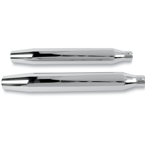 PartzBiz HD: 4413802-Khrome Werks 3" HP-Plus Chrome Tapered Slip on Mufflers Harley FXS FLSTC 07-17 | 202450