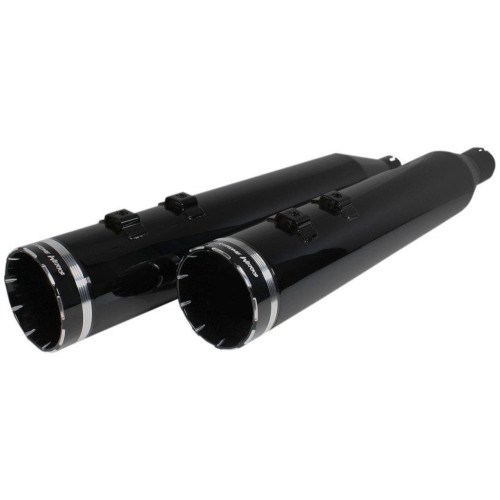 PartzBiz HD: 4413809-Khrome Werks 4.5" HP Plus Slip-On Muffler Tracer Black Obsidian Harley FLH 17-Up | 202640