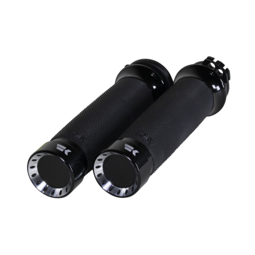 PartzBiz HD: 4413812-Khrome Werks 500220 Black Contour Turbine Handlebar Grips Harley Cable Throttle PartzBiz HD: 4413812-Khrome Werks 500220 Black Contour Turbine Handlebar Grips Harley Cable Throttle