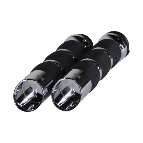 PartzBiz HD: 4413820-Khrome Werks Avon 500170 ปลอกแฮนด์ขอบเบาะลม Chrome รุ่น Harley TBW