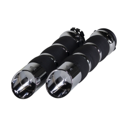 PartzBiz HD DS06302846 - Khrome Werks Avon 500270 Chrome Air Cushion Edge แฮนด์จับแฮนด์ Harley Cable Throttle