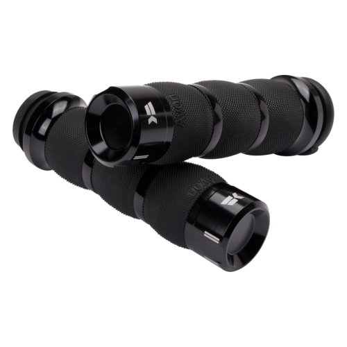 PartzBiz HD: 4413784-Khrome Werks Avon Air Cushion Klassic Black Hand Grips สำหรับ Harley Fly By Wire Throttle | 500190 PartzBiz HD: 4413784-Khrome Werks Avon Air Cushion Klassic Black Hand Grips สำหรับ Harley Fly By Wire Throttle | 500190