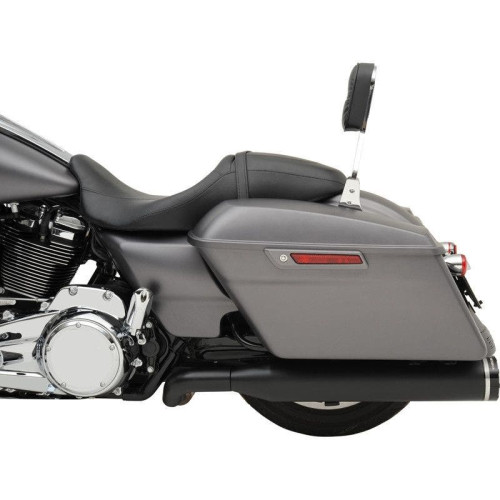 PartzBiz HD: 4413763-Khrome Werks Black 2 Step Crossover Headers 4.5” Tracer Slip บน Harley FLH M8 | 200810A