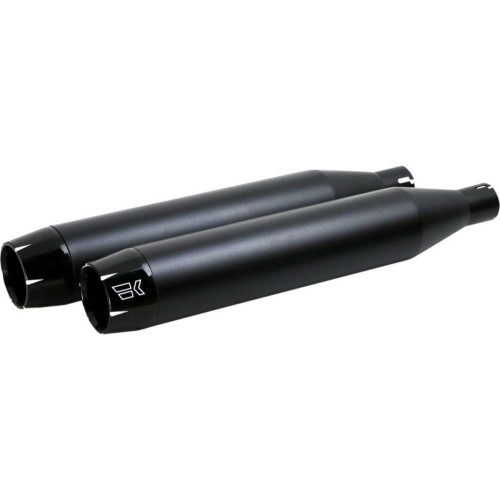 PartzBiz HD: 4413764-Khrome Werks Black 3.5” Softail ท่อสลิปออน Harley Milwaukee 8 FL FX 18-20 | 202600