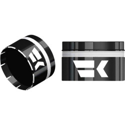 PartzBiz HD DS06302723 - Khrome Werks Black Custom Tracer Grips 1” แฮนด์ TBW Harley & Custom 500100