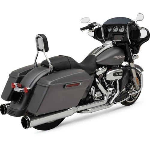 PartzBiz HD: 4413751-Khrome Werks Chrome 2 Step Crossover Headers 4.5” Tracer Slip บน Harley FLH M8 | 200400A