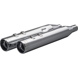 PartzBiz HD DS18011771 - Khrome Werks HP-Plus Chrome 4.5” ท่อไอเสียสำหรับ Harley Milwaukee 8 FLH 17- | 202925