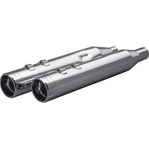PartzBiz HD: 4413729-Khrome Werks HP-Plus Chrome 4.5" Exhaust Mufflers for Harley Milwaukee 8 FLH 17- | 202925 PartzBiz HD: 4413729-Khrome Werks HP-Plus Chrome 4.5" Exhaust Mufflers for Harley Milwaukee 8 FLH 17- | 202925
