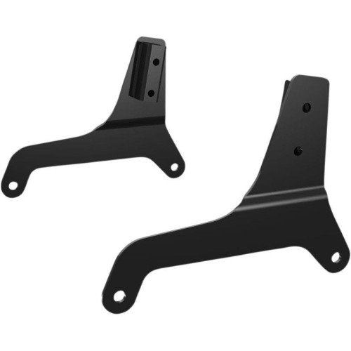 PartzBiz HD: 4413698-Khrome Werks KW264880 ซิสซี่บาร์สีดำแผ่นยึดด้านข้าง Harley FXLR 18-Up ที่ดีที่สุดใหม่อัพเกรดเปลี่ยน chopper bobber รถจักรยานยนต์ softail low rider