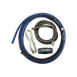 PartzBiz HD DS21200979 - Kicker 46PK4 4 Gauge 4AWG 4G Amplifier Wiring Install Kit Power Ground Fuse 100A car truck jeep ford chevy dodge honda nissan acura toyota harley victory bagger boat marine sound system radio stereo audio upgrade amp wires 