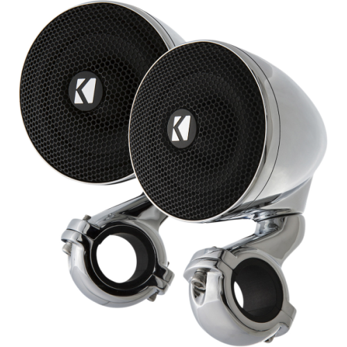 PartzBiz HD: 4413669-Kicker Chrome Mini Speakers 2 โอห์ม Bar Mount Universal 47PSM32
