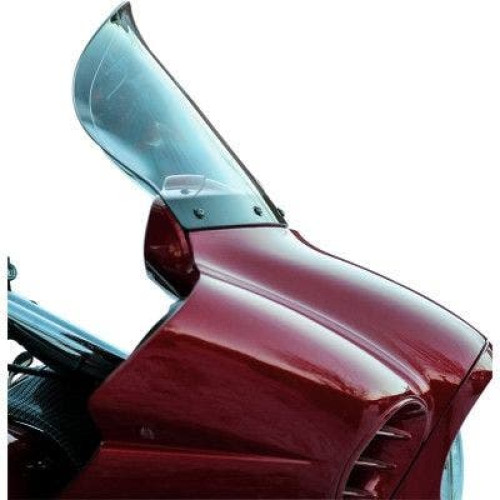 PartzBiz HD: 4413647-Klock Werks 12 ” Flare Clear Windshield Non Vented Kawasaki Voyager Vaquero 09-17 2312-0346 23120346 KW05-05-0046 gold wing touring cruiser screen wing สบายที่สุดสำหรับการอัพเกรด