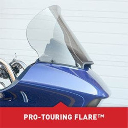PartzBiz HD DS23100568 - Klock Werks 15" Clear Pro Touring Flare Windshield Harley Road Glide 2015-2023 | KW05-01-0313