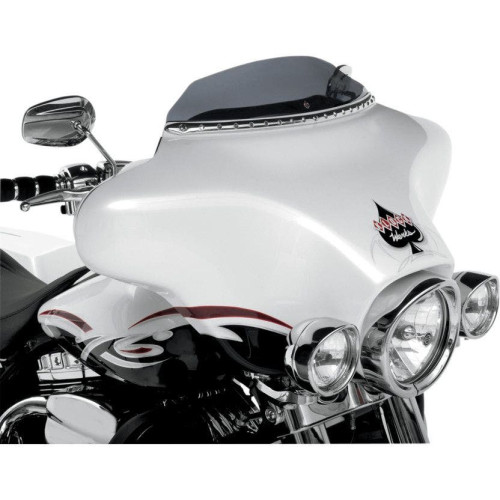 PartzBiz HD: 4413592-Klock Werks 3.5” กระจกบังลม Dark Smoke Flare Batwing สำหรับ Harley FLHT FLHX 96-13 | KW05-01-0203
