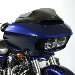 PartzBiz HD DS23100670 - Klock Werks 6" Dark Smoke Super Low Sport Flare Windshield Harley Road Glide 15-23