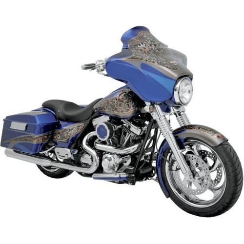 PartzBiz HD: 4413598-Klock Werks 6.5” กระจกบังลม Batwing สีดำสำหรับ Harley FLHT FLHX 96-13 | KW05-01-0200