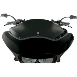 PartzBiz HD ds23100196 - Klock Werks 8" Black Flare Windshield For Harley Road Glide FLTR FLTRX 98-13 | KW05-01-0190