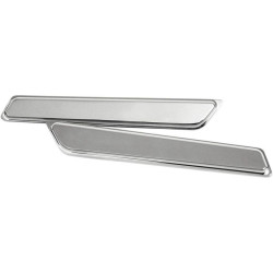 PartzBiz HD DS35011073 - Klock Werks Chrome Limited Saddlebag Hinge Inserts สำหรับ Harley Touring FLHT 14-15 | คล็อค เวิร์คส์