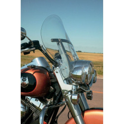 PartzBiz HD DS23100387 - Klock Werks Clear 16" Flare Billboard Replacement Windshield Harley FLD & FLHR | KW05-01-0237
