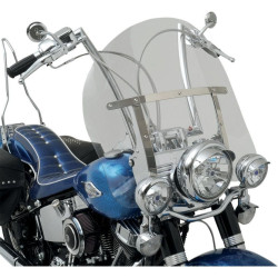 PartzBiz HD DS23100389 - Klock Werks Clear 17" Flare Billboard Replacement Windshield Harley FLST Softail | KW05-02-0235