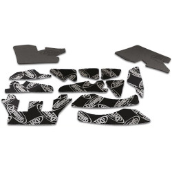 PartzBiz HD DS05211770 - Klock Werks Flare Series แผ่นปิดกระจกบังลมสีดำสำหรับ Harley Batwing 14-16 | KW05-01-0367
