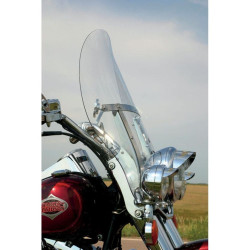 PartzBiz HD DS23100340 - Klock Werks Clear 20" Flare Billboard Replacement Windshield Harley Softail 00-17
