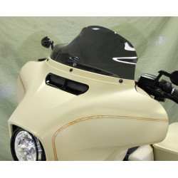 PartzBiz HD DS23100477 - Klock Werks FLARE Dark Smoke 8.5 Batwing Windshield for Harley FLH/X 14-23 | KW050102102014