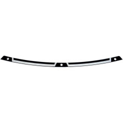 PartzBiz HD DS23500321 - Klock Werks Flare Series Black FLW Windshield Trim for Harley Batwing 14-16 | KW05-01-0361