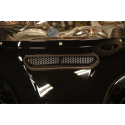 PartzBiz HD DS23300122 - Klock Werks Honeycomb Mesh Aluminum Fairing Vent for Harley 14-18 Batwing - KW13-00-0003