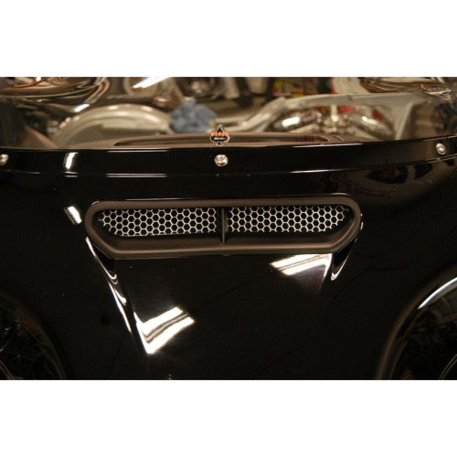 PartzBiz HD: 4413517-Klock Werks Honeycomb Mesh Aluminum Fairing Vent for Harley 14-18 Batwing - KW13-00-0003
