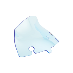 PartzBiz HD DS23100747 - Klock Werks Ice Kolor Blue 4" Flare Windshield for Harley FLH Batwing 14-22 | KWW-01-0652