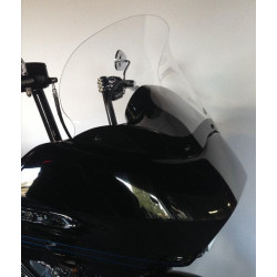PartzBiz HD DS23100482 - Klock Werks Pro Touring Dark Smoke 14” กระจกบังลม Harley Road Glide 98-13 | KW05010257