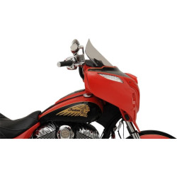 PartzBiz HD DS23120479 - Klock Werks Short 14” Clear Flare Windshield Indian Chieftain & Roadmaster 14-19 KW05-01-0497-C 2312-0479 23120479