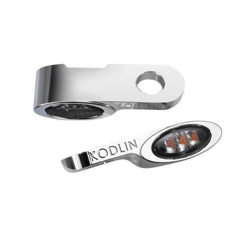 PartzBiz HD: 4413356-Kodlin Chrome Elypse ไฟเลี้ยว LED สีเหลืองอำพัน Universal 12V Harley & Custom PartzBiz HD: 4413356-Kodlin Chrome Elypse ไฟเลี้ยว LED สีเหลืองอำพัน Universal 12V Harley & Custom