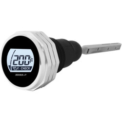 PartzBiz HD DS22120789 - KOSO BA053011 Silver Digital Oil Gauge Dip Stick 07-16 Harley-Davidson Touring FLH/T แผนที่ electra glide king อุณหภูมิระดับจอแสดงผล LCD