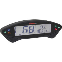 PartzBiz HD DS22100366 - Koso Ex-02S Speedometer Street Version เครื่องวัดระยะทาง Tripmeter & More Universal 12v