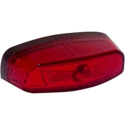 PartzBiz HD DS20101394 - Koso HB034000 Hawkeye LED สีแดงด้านหลังเบรคไฟท้ายวิ่งไฟป้ายทะเบียน Bright Harley Davidson อินเดีย Yamaha Triumph Suzuki Custom Chopper Softail Sportster Touring Dyna Street Stop Fender Lighting อัพเกรดเปลี่ยน