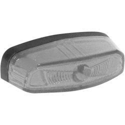 PartzBiz HD DS20101395 - Koso HB034010 Hawkeye รมควัน LED สีแดงใส เบรค ไฟท้าย ป้ายทะเบียนวิ่ง Bright Harley Davidson อินเดีย Yamaha Triumph Suzuki Custom Chopper Softail Sportster Touring Dyna Street Stop Fender Lighting อัพเกรดการเปลี่ยน
