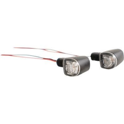 PartzBiz HD: 4413312-Koso HE041101 Nano LEDสัญญาณไฟเลี้ยวคู่สีเหลืองอำพันสีแดงUniversal 12Vไฟท้ายรถจักรยานยนต์ไฟวิ่งBright Harley DavidsonอินเดียYamaha Triumph Suzuki Custom Chopper Softail Sportster Touring Dyna Street Stop Fender Lightingอัพเกรดเปลี่ยน