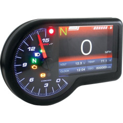 PartzBiz HD DS22120828 - Koso RX-3 TFT GP Style มัลติฟังก์ชันมิเตอร์ Speedo Tach Universal 12V BA071000