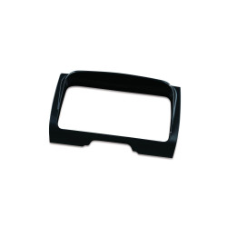 PartzBiz HD KA7291 - Kuryakun Gloss Black Tri-Line Stereo Trim for Harley 14-16 Touring & Trike