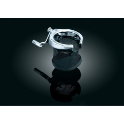 PartzBiz HD KA1481 - Kuryakyn 1481 Chrome Passenger Mesh Drink Holder Honda Goldwing F6B 01-17