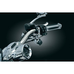PartzBiz HD KA1483 - Kuryakyn 1483 Chrome Clutch / Brake Perch Handlebar Electrical Power Point Device Charger